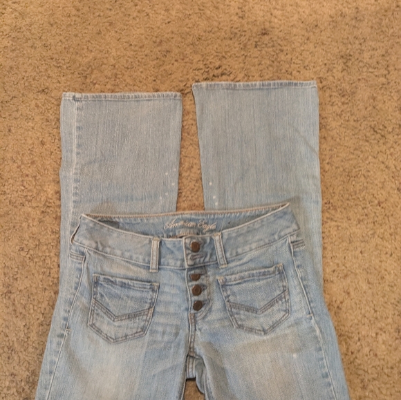 American Eagle Outfitters Blue Flare Denim Jeans - Picture 5 of 6